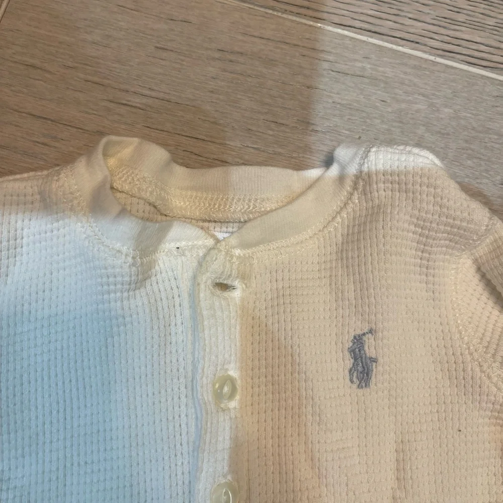 Ralph Lauren Kids Cream Button-Up Shirt